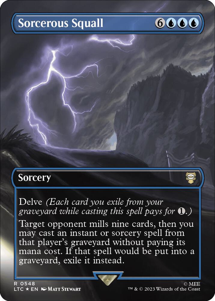 Sorcerous Squall (Borderless) (Surge Foil)