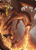 Realm-Scorcher Hellkite Art Card (Gold-Stamped Signature)