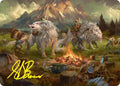 Mount Gundabad Mobilizes Art Card (Gold-Stamped Signature)