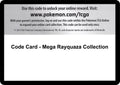 Code Card - Mega Rayquaza Collection