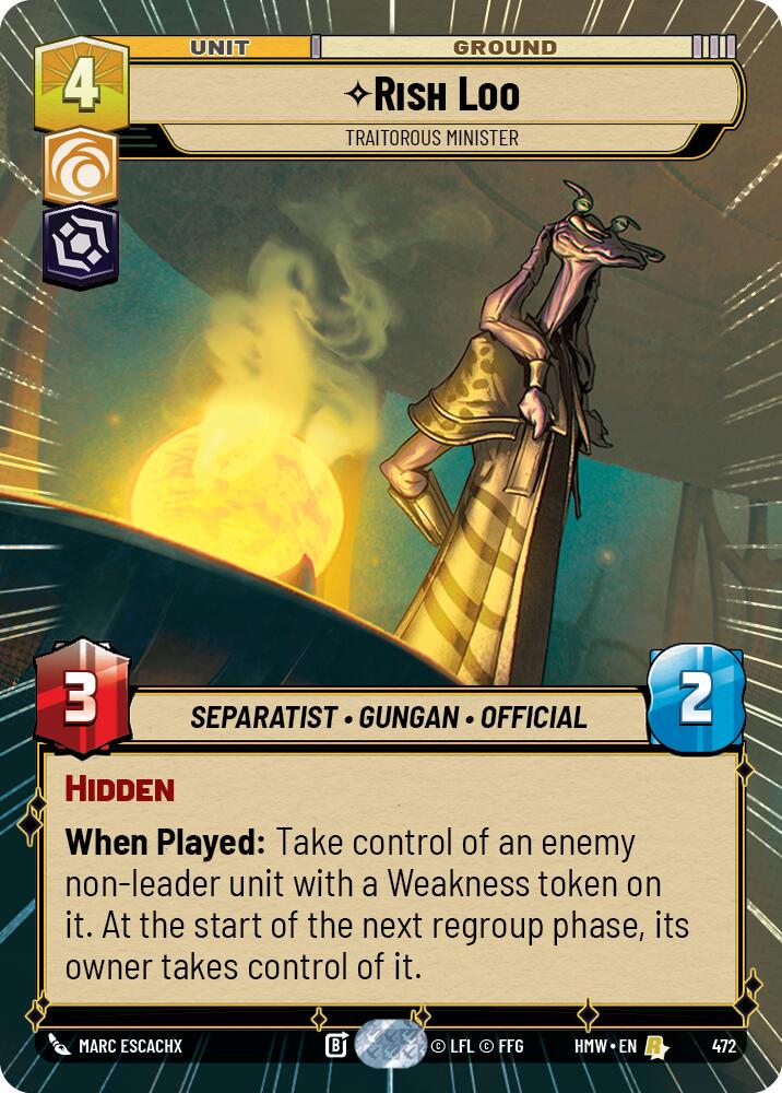 Rish Loo - Traitorous Minister (Hyperspace) [Homeworlds]