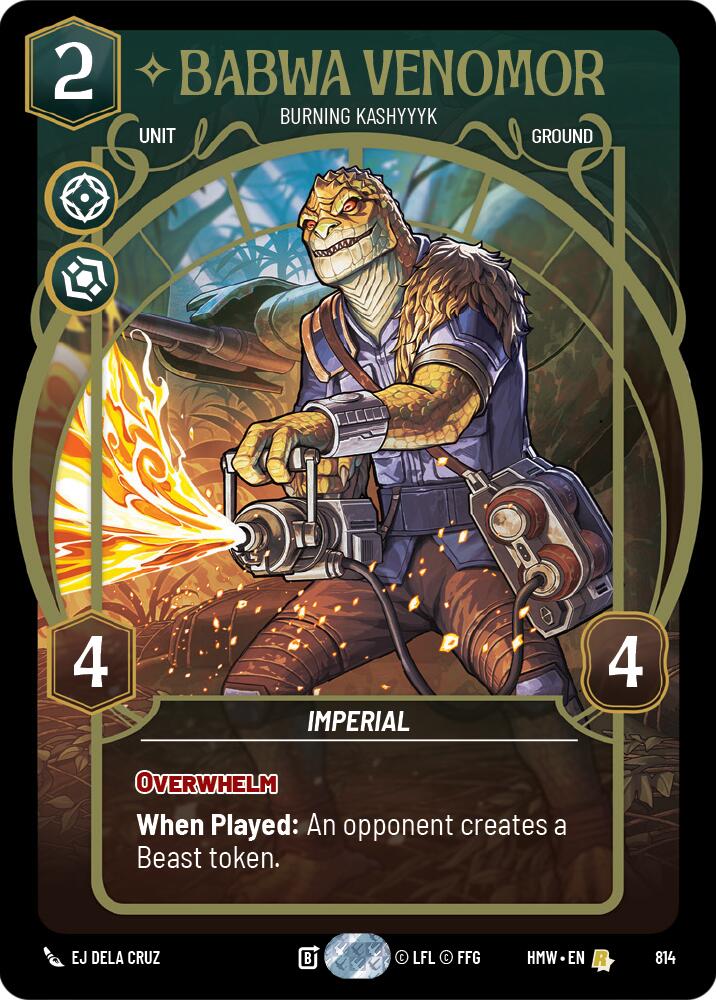 Babwa Venomor - Burning Kashyyyk (Prestige) [Homeworlds]
