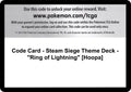 Code Card - Steam Siege Theme Deck - "Ring of Lightning" [Hoopa]