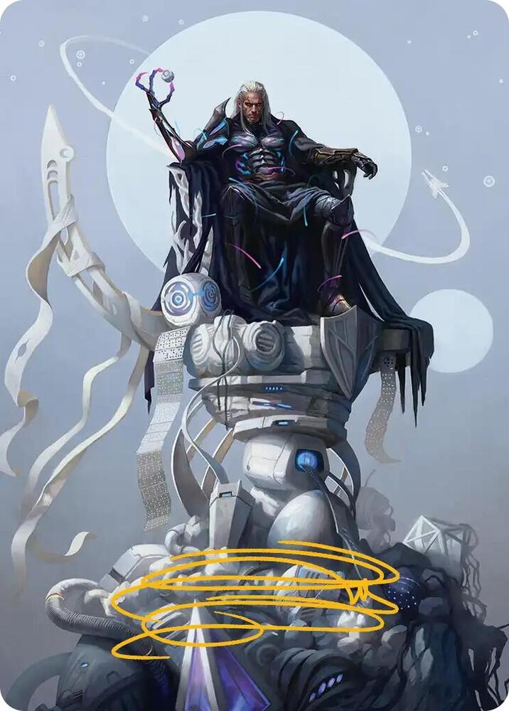 Tezzeret, Cruel Captain Art Card (35/54) (Gold-Stamped Signature)