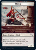 Monk // Phyrexian Saproling Double-Sided Token