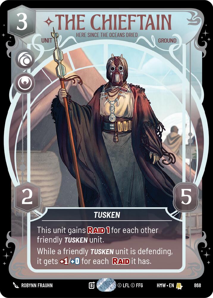 The Chieftain - Here Since the Oceans Dried (Prestige Foil) [Homeworlds]