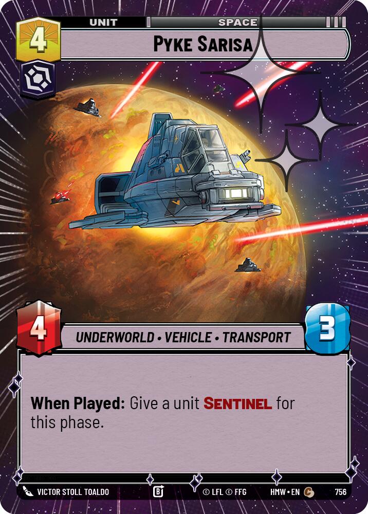 Pyke Sarisa (Hyperspace Foil) [Homeworlds]