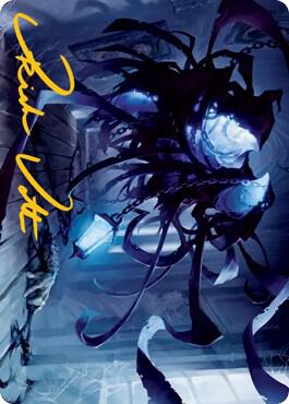 Spectral Adversary Art Card (Gold-Stamped Signature)