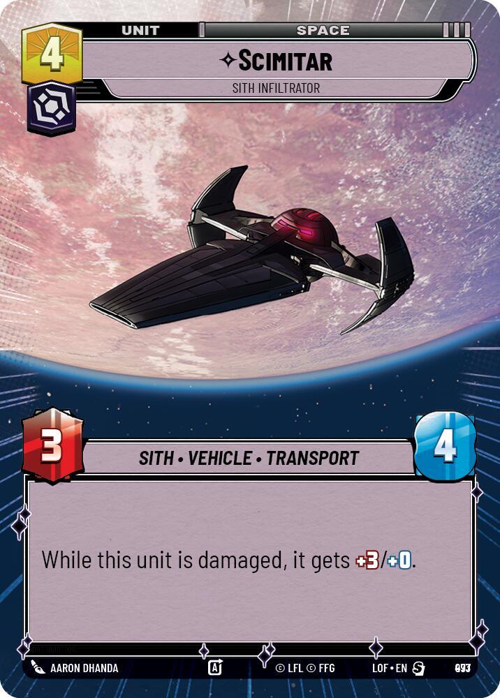 Scimitar - Sith Infiltrator (Hyperspace Foil)