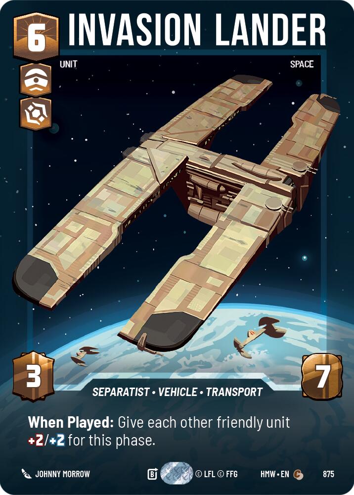 Invasion Lander (Prestige Foil) [Homeworlds]