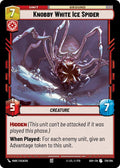 Knobby White Ice Spider
