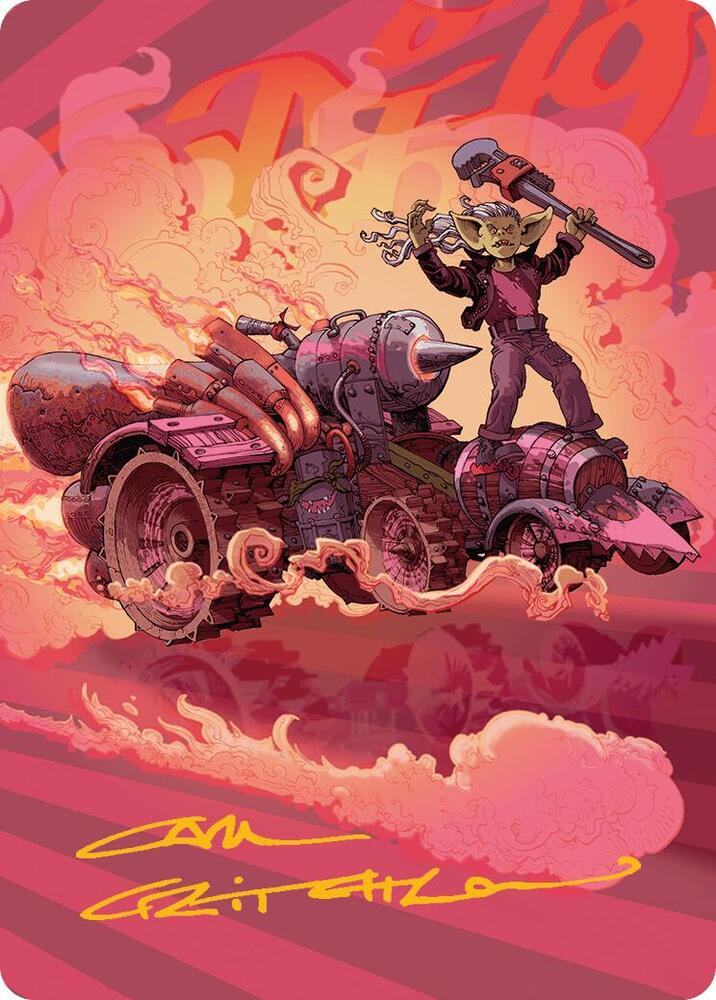 Burner Rocket Art Card (Gold-Stamped Signature)