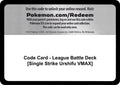 Code Card - League Battle Deck [Single Strike Urshifu VMAX]