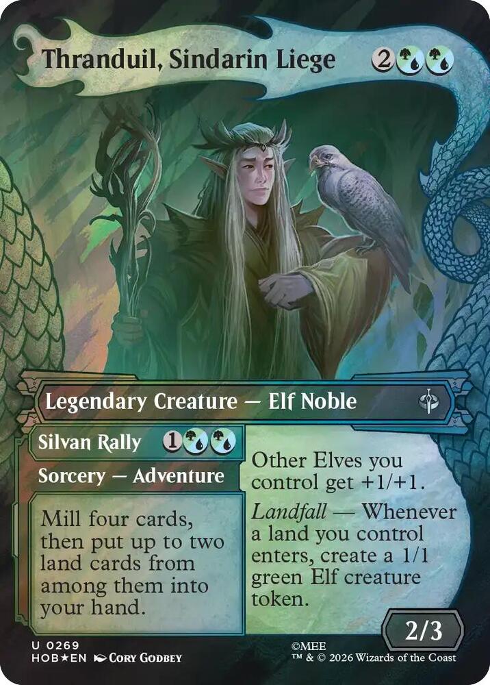 Thranduil, Sindarin Liege (Showcase) (Surge Foil)