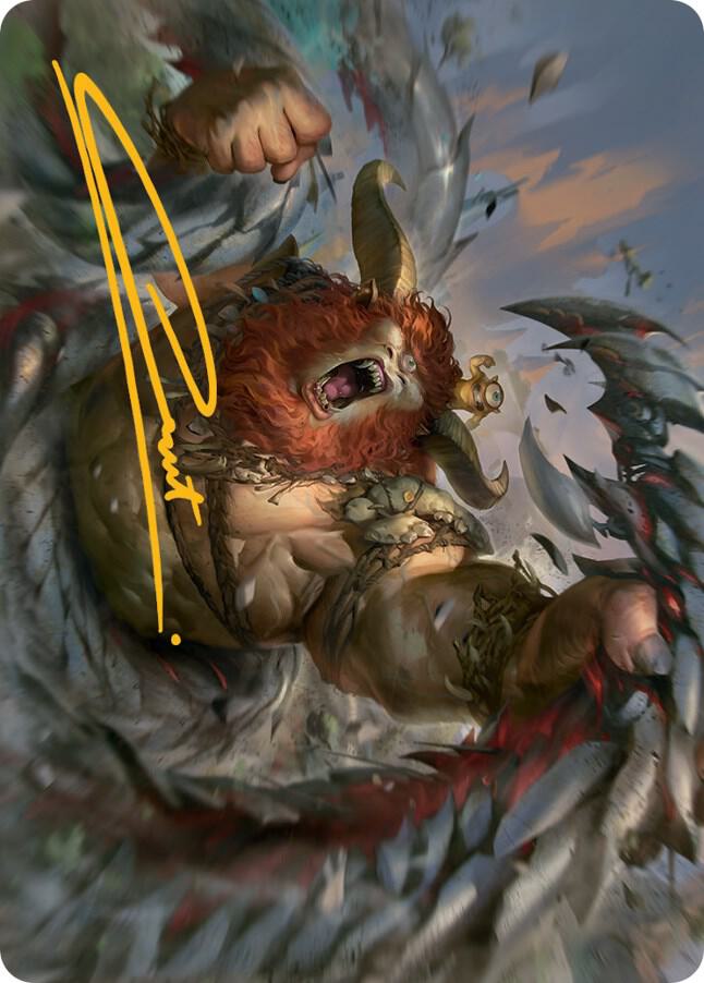 Borborygmos and Fblthp Art Card (42/81) (Gold-Stamped Signature)