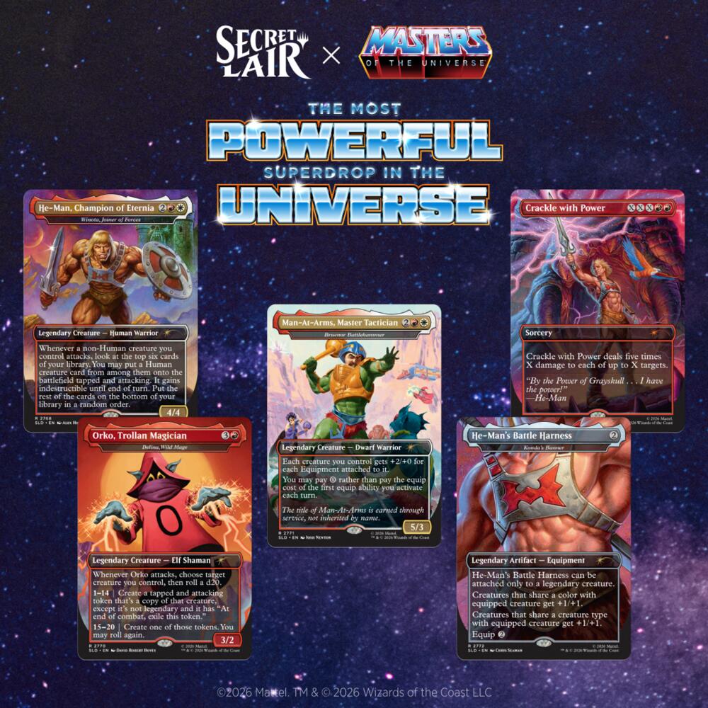 Secret Lair Drop: Secret Lair x Masters of the Universe: By the Power of Grayskull! - Non-Foil Edition [Secret Lair Drop Series]