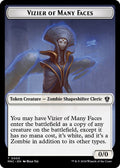Vizier of Many Faces // Zombie Double-Sided Token