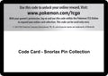 Code Card - Snorlax Pin Collection