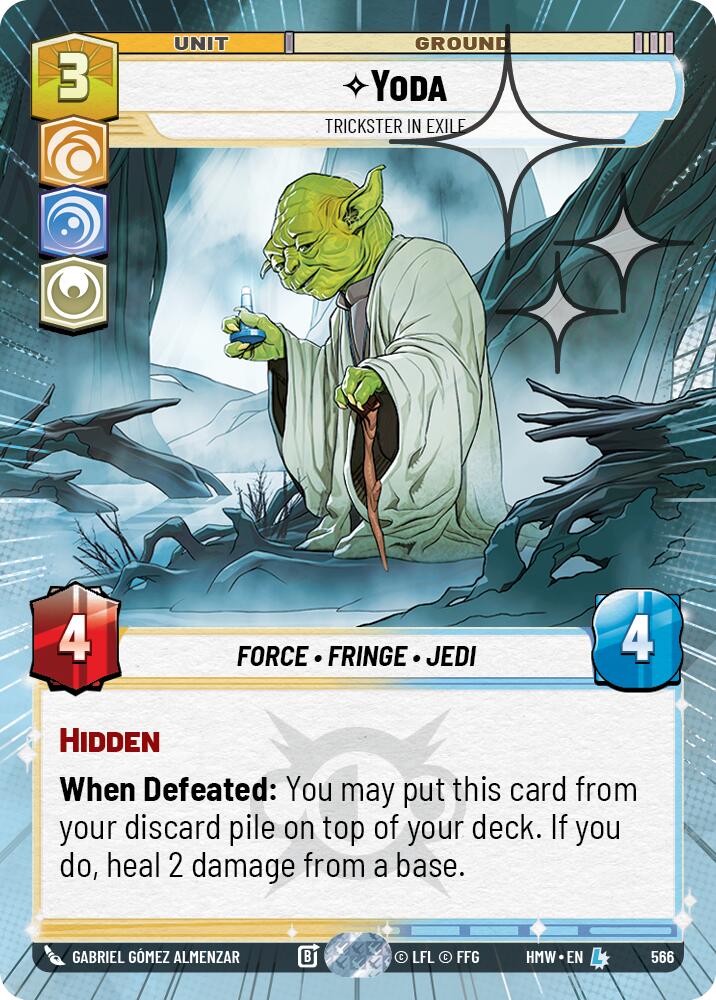 Yoda - Trickster in Exile (Hyperspace Foil) [Homeworlds]