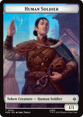 Human Soldier // Treasure (0013) Double-Sided Token