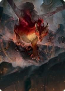 Red Dragon Art Card