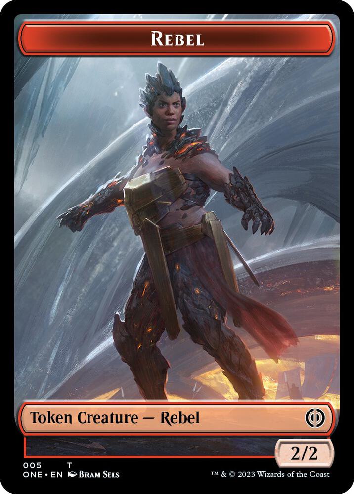 Rebel // Goblin Double-Sided Token