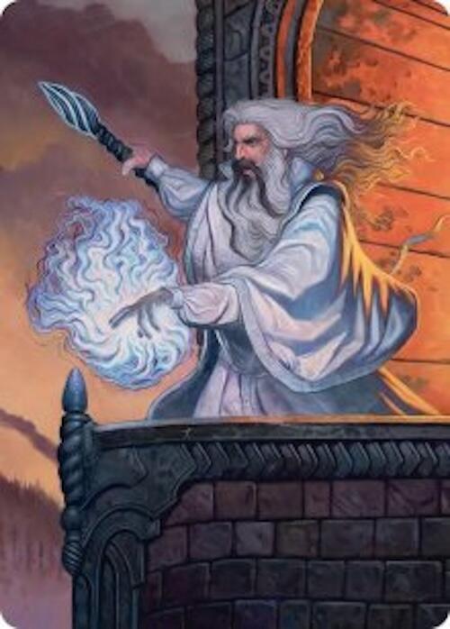 Saruman of Many Colors Art Card