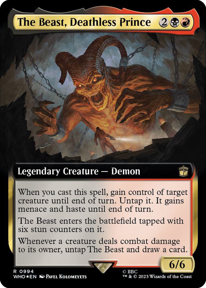 The Beast, Deathless Prince (Extended Art) (Surge Foil)