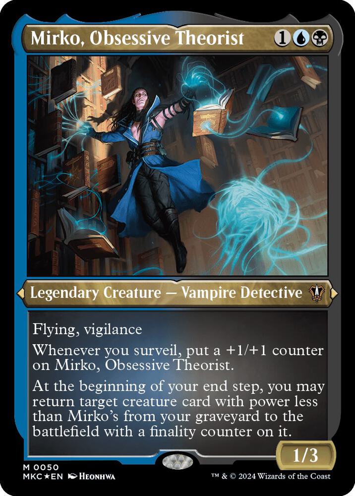 Mirko, Obsessive Theorist (Display Commander) - Thick Stock