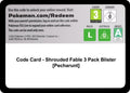 Code Card - Shrouded Fable 3 Pack Blister [Pecharunt]
