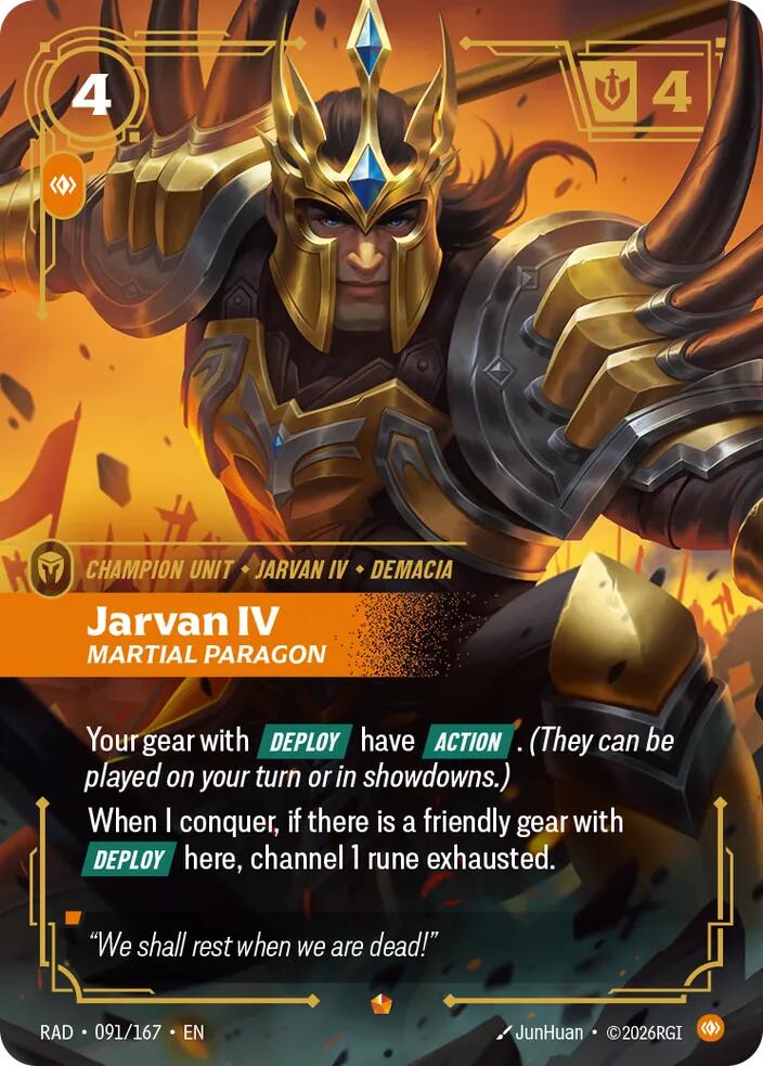 Jarvan IV, Martial Paragon [Radiance]