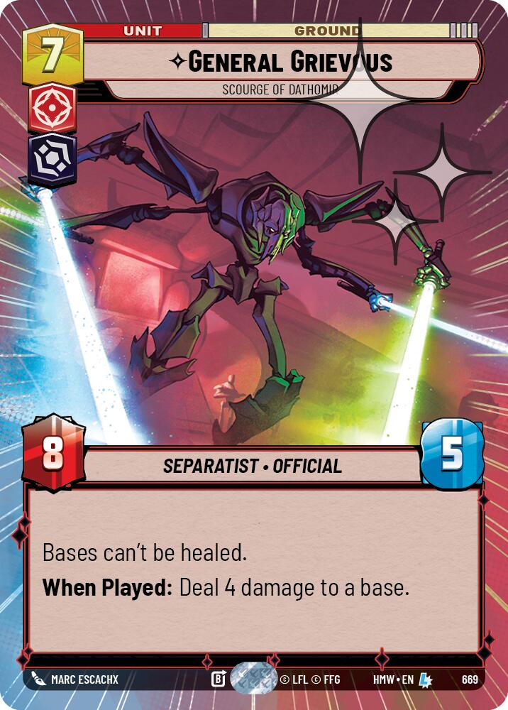 General Grievous - Scourge of Dathomir (Hyperspace Foil) [Homeworlds]
