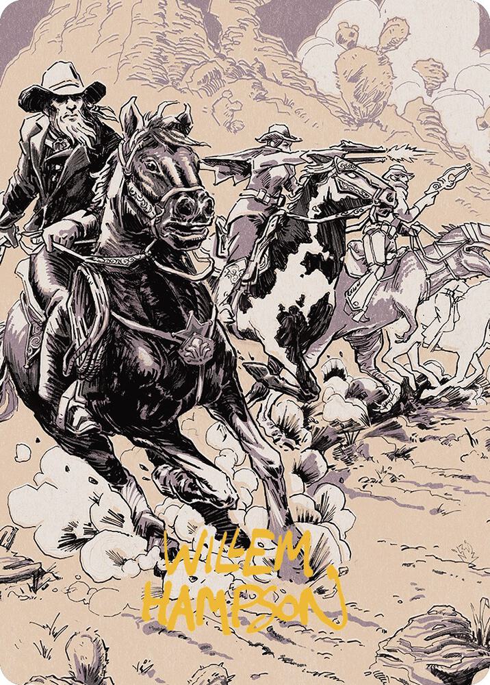 Overwhelming Forces Art Card (Gold-Stamped Signature)