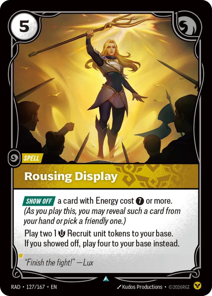 Rousing Display [Radiance]