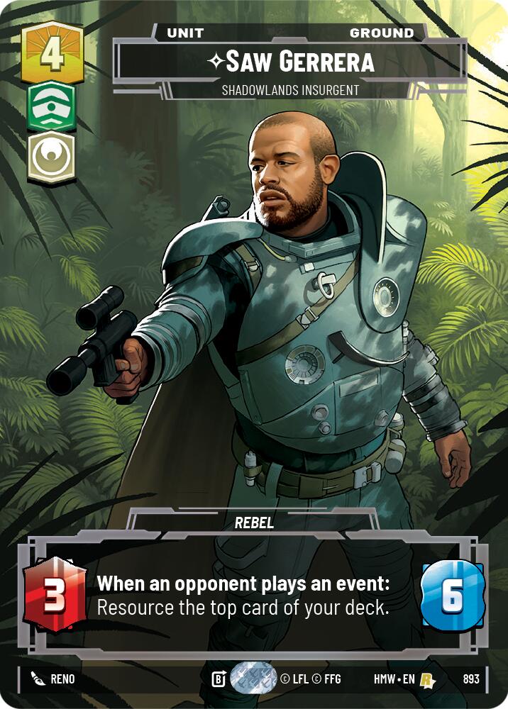 Saw Gerrera - Shadowlands Insurgent (Prestige Foil) [Homeworlds]