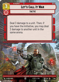 Let's Call It War (Hyperspace)