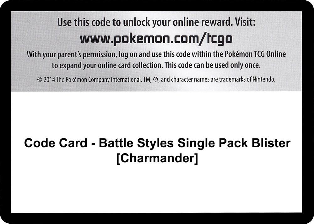 Code Card - Battle Styles Single Pack Blister [Charmander]