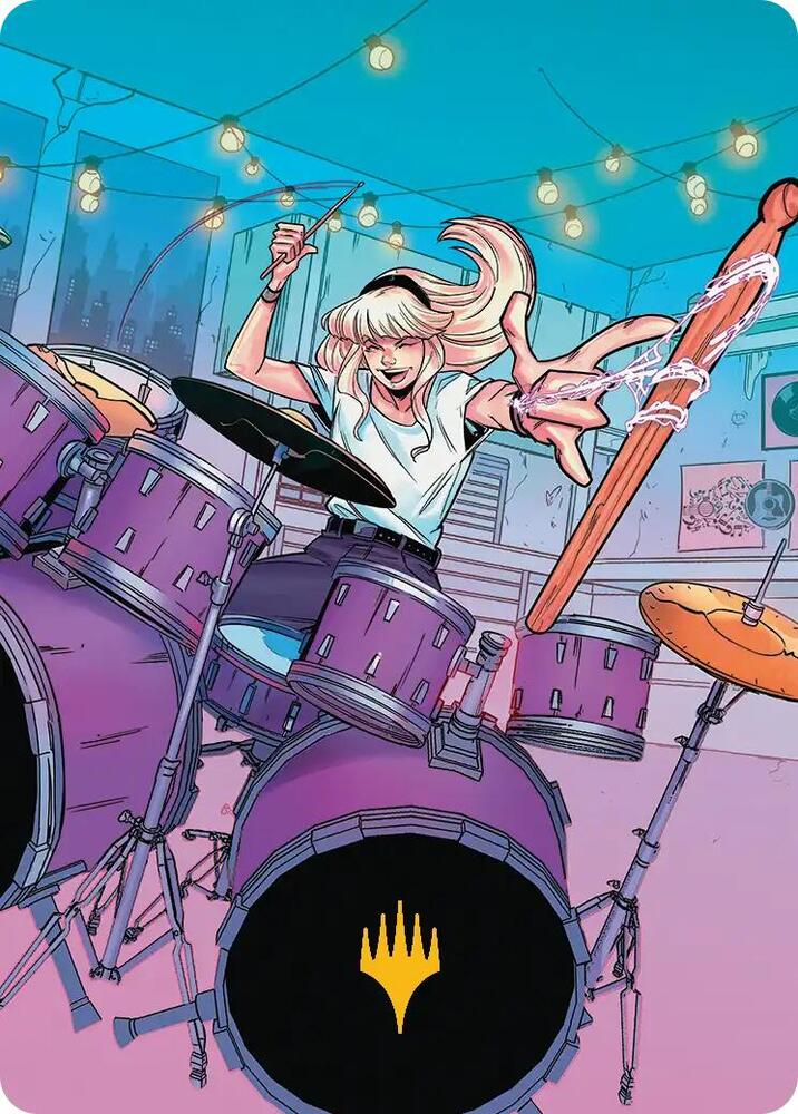 Gwen Stacy Art Card (Gold-Stamped Planeswalker Symbol) (34/54)