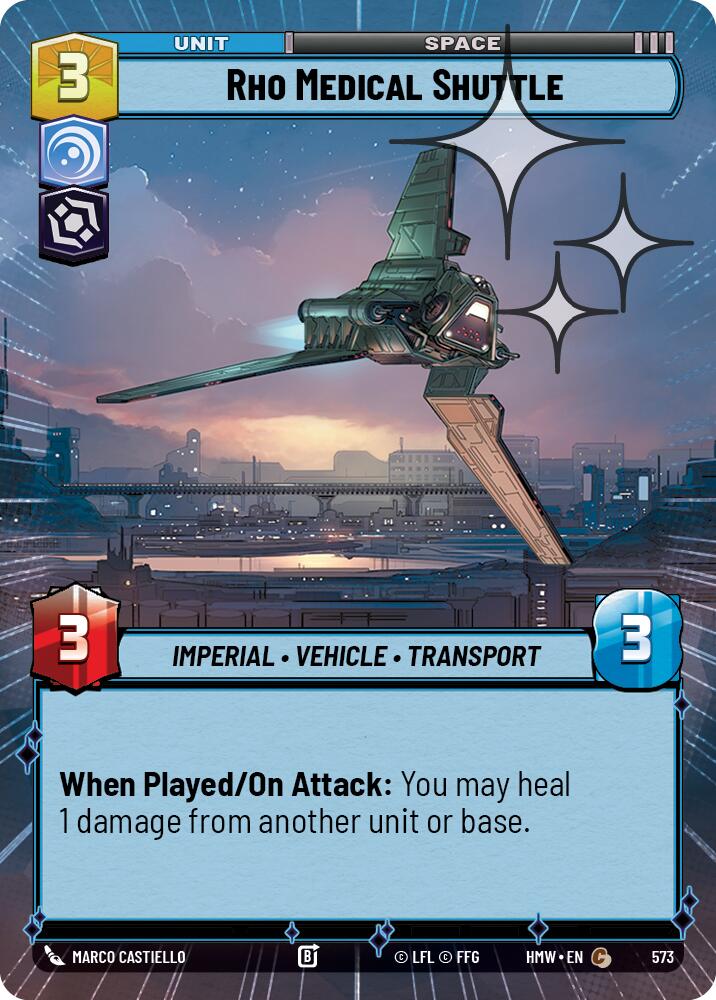 Rho Medical Shuttle (Hyperspace Foil) [Homeworlds]