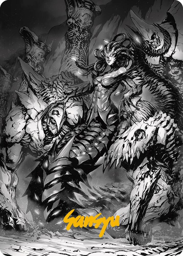 Vraska, Betrayal's Sting Art Card (Gold-Stamped Signature)