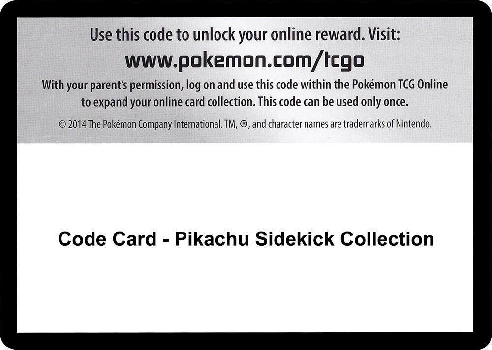 Code Card - Pikachu Sidekick Collection