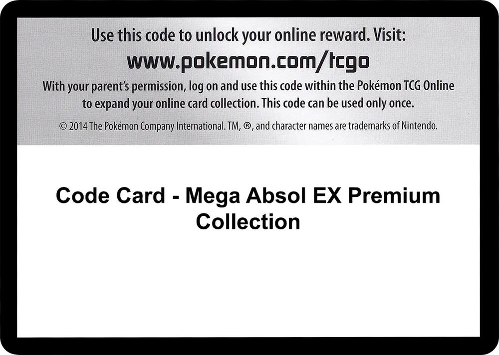 Code Card - Mega Absol EX Premium Collection