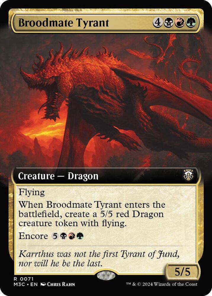 Broodmate Tyrant (Extended Art) (Ripple Foil)