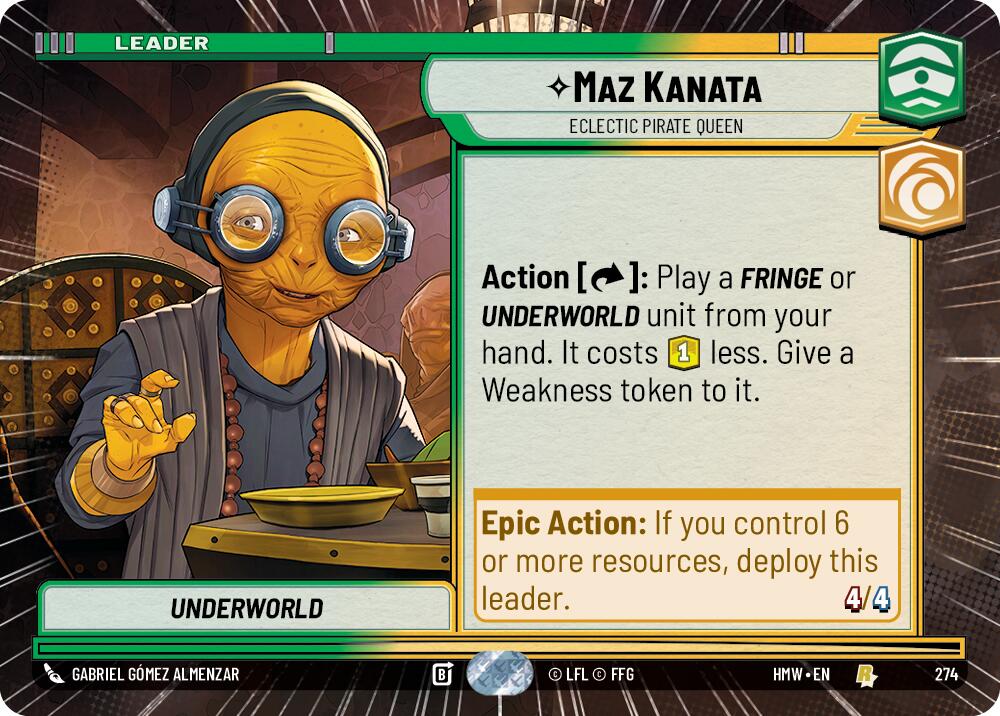 Maz Kanata - Eclectic Pirate Queen (Hyperspace) [Homeworlds]