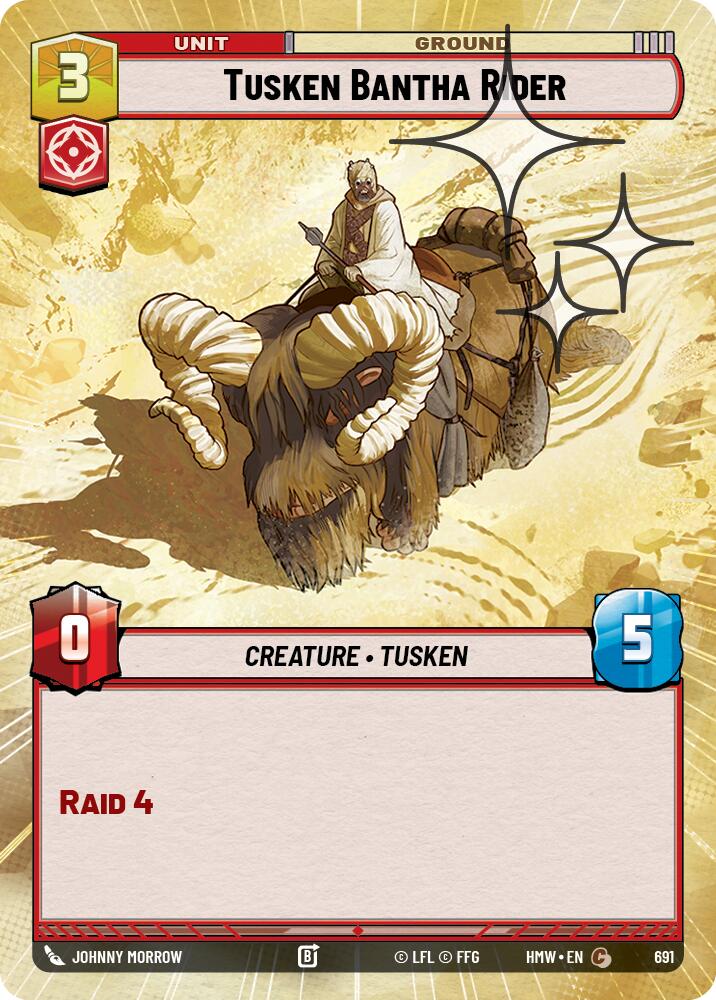 Tusken Bantha Rider (Hyperspace Foil) [Homeworlds]