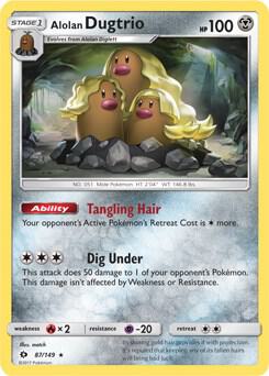 Alolan Dugtrio - 87/149 (Cosmos Holo)