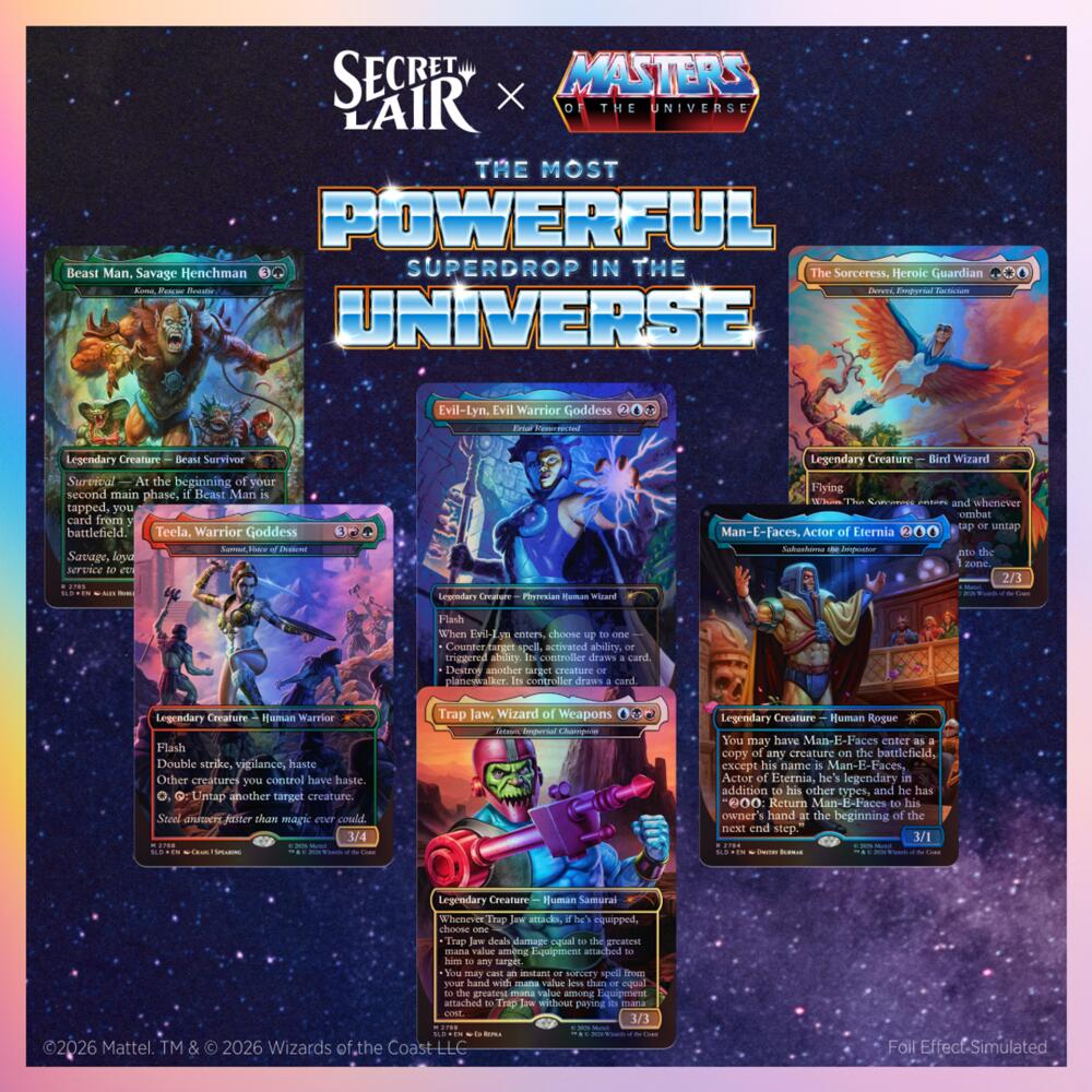 Secret Lair Drop: Secret Lair x Masters of the Universe: Allies and Enemies of Eternia - Traditional Foil Edition [Secret Lair Drop Series]