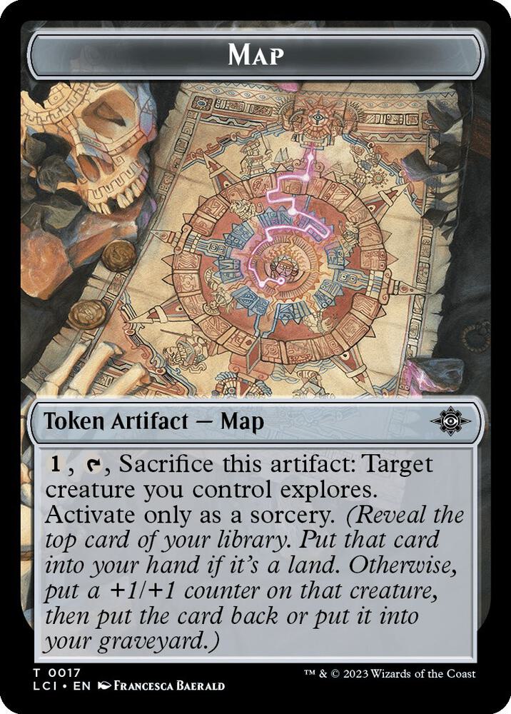 Map // Dinosaur (0009) Double-Sided Token
