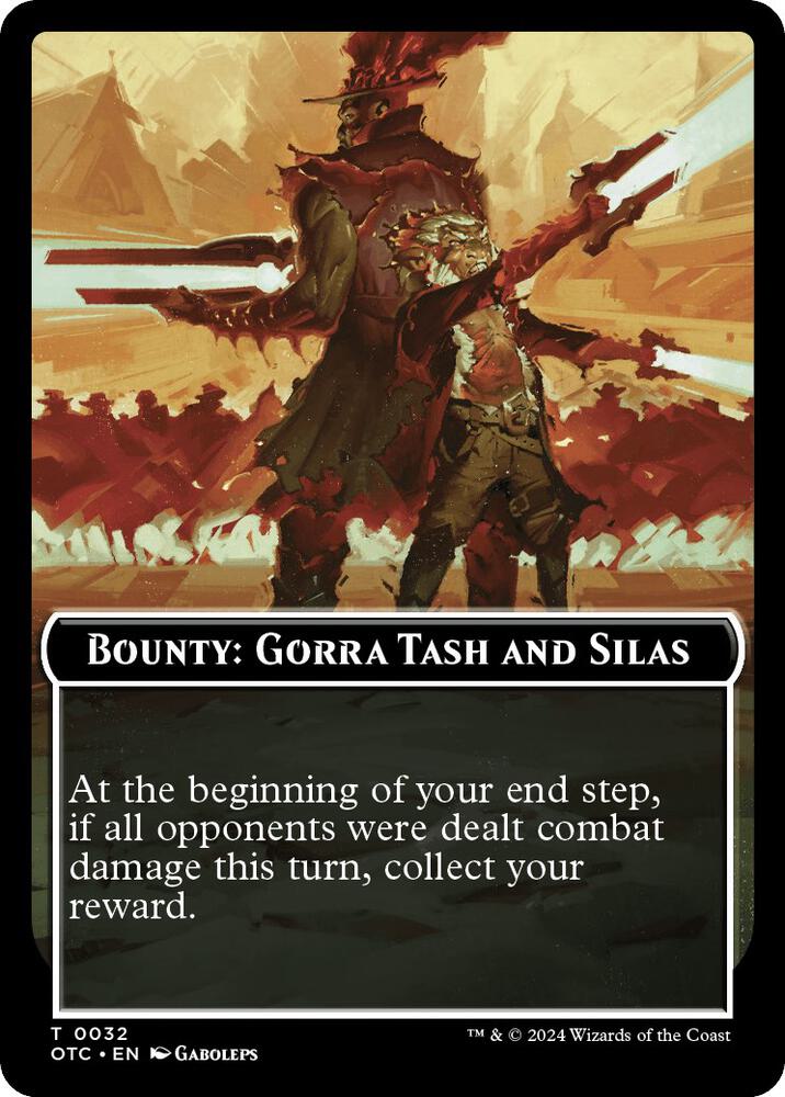 Bounty: Gorra Tash and Silas // Bounty Rules Double-Sided Token