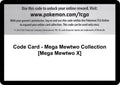 Code Card - Mega Mewtwo Collection [Mega Mewtwo X]